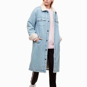Aritzia TNA Murad Denim Coat